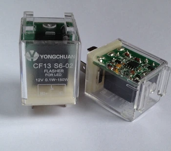 CF13 S6-02 12V Kovos su snukio tipo Automobilių LED flasher Posūkio signalo kontrolės relė Flasher LED