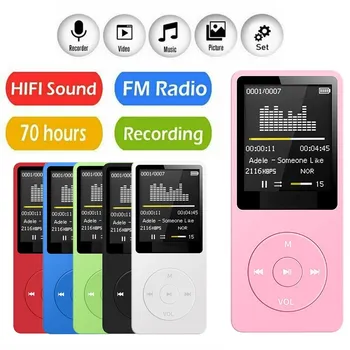 2023 Naujas MP3 Grotuvas USB Įkrovimo Įrašyti Skaitmeniniu Ekranu Žiniasklaidos Lossless Nešiojamas Kišenėje Sporto Bėgimo, Ėjimo Muziką