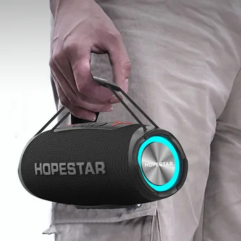 HOPESTAR H53 Didelės Galios 35W Portable Bluetooth Speaker Galingas Belaidis žemų dažnių garsiakalbis TWS Bass Garso Sistema, 5200mAh Baterija Boombox
