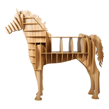medienos amatų arklių stalas arklių kavos staliukas medinių namų baldai Europos stilius, arklio statula