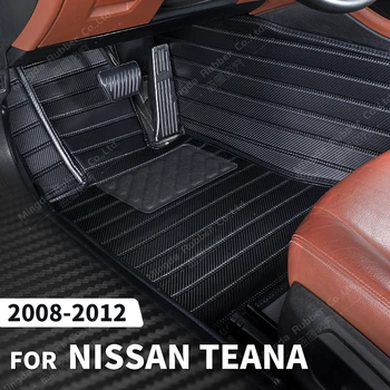 Custom Anglies Pluošto stiliaus Grindų Kilimėliai Nissan Teana 2008 M. 2009 M. 2010 M. 2011 m. 2012 Koja kiliminė danga Padengti Automobilių Interjero Priedai