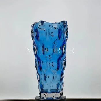 Dangus Mėlynas Originalus eksporto nepriklausomas dizaineris vaza / ornamentu