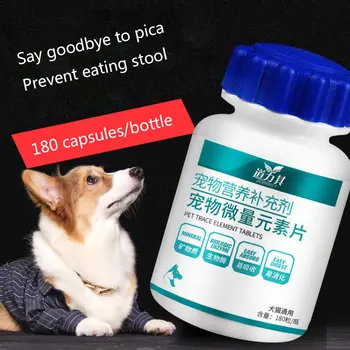 Šunų ir kačių mikroelementų tabletės 180 augintinių sveikatos gaminiai, šunų maisto pica išmatose virškinimo trakto diskomfortas vitamino papildas