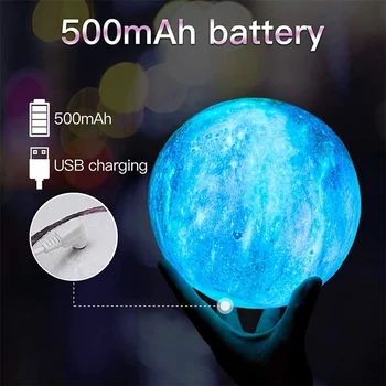 Galaxy Lempa 16 Spalvų LED 3D Star Mėnulio Šviesos Keitimas Palieskite Ir Nuotolinio Valdymo Galaxy Šviesos Dovanos Mėnulio Lempos Vaikai Naktį Šviesos