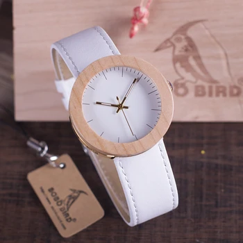 BOBO PAUKŠČIŲ Moterų Mediniai Ponios Laikrodžiai Kvarcinis Laikrodis Japonija Judėjimo Mediniai Laikrodžiai Odinis Dirželis Su Mediniais Dovana