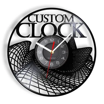 Derliaus Užsakymą Vinilo Įrašas Sieninis Laikrodis Užsakymą Užsisakyti Savo dizainą Jūsų logotipu, Jūsų Asmeninių Nuotraukų Asmeninį Vinilo Longplay Laikrodis