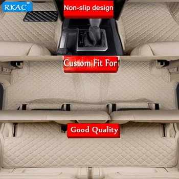 RKAC PU odos automobilio grindų kilimėliai Acura MDX 5 Sėdynės ir 7 Sėdynės 2006 2007 2008-2018 Užsakymą pėdų Pagalvėlės automobilių kilimų apima