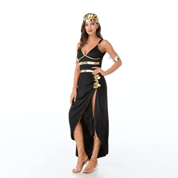 Helovinas Seksualus Kleopatra Senovės Egipto Karalienės Kostiumas Cosplay Baigimo Suknelės Moterims Išgalvotas Šalis Suknelė