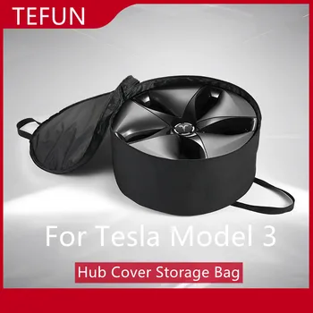 Už Tesla Modelis 3 Modelis Y Automobilių Nešiojamų Balansinė Rato Stebulė Padengti Oksfordo Saugojimo Krepšys 1pcs/set Varantys Bžūp Saugojimo Krepšys Priedai