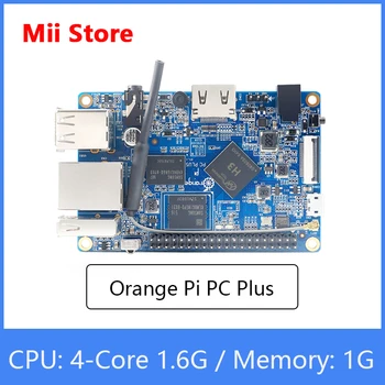 Oranžinė Pi PC Plius Plėtros taryba RAM 1G su 8GB Emmsp Flash ,Mini Atviro kodo Vieną Valdyba,Paramos 100M Ethernet/Wifi