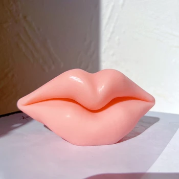 Seksualus Kiss Lūpų Žvakė Pelėsių Žmogaus Veido Bruožus, Nagų Dailės Papuošalai Aromaterapija Žvakės, Muilas, Pyragas Silikoninės Kepimo Formos