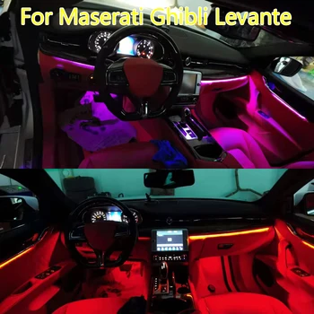 64 Spalvotas Led Dienos Šviesos 2017-2020 Už Maserati Ghibli Levante Quattroporte Atmosfera Papildomi Šviesos Lempos Apdaila