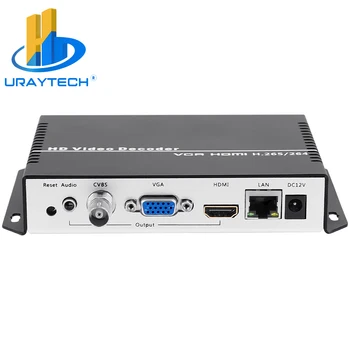 URayTech HD HDMI VGA CVBS Video Transliacijos Dekoderis SRT RTSP RTMP HLS IP Kameros Dekoderis H. 265 H. 264