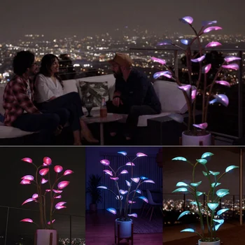 Stebuklinga LED dekoratyviniai augalai, Pasakų Lempa Led Nakties Šviesos Augalų Šviesos Šalis Dekoro ir Namų Dekoro Medžio Bonsai Namas Augalų Šviesos