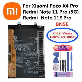 2023 100% Originalus Nauji Aukštos Kokybės 5000mAh BN5E Baterija Xiaomi Redmi 11 Pastaba Pro 5G/ POCO X4 PRO 5G Mobiliojo Telefono Baterijas