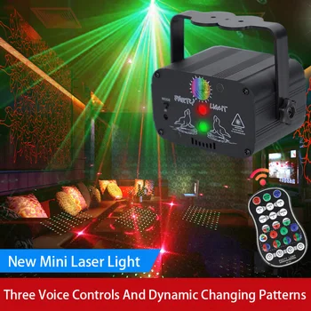 Mini Lazeris Šviesos Etape Lempa USB Įkrovimo Lauko Kalėdų Atmosferą Projekcija Led Juosta Naujųjų Metų KTV Žvaigždėtas Dangus Artimosios Šviesos