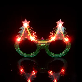 2vnt LED Kalėdų Akinius, Neoninės Šviesos, Iki Naujųjų Metų Kalėdų Akinių Rėmeliai Šalies Taurės Dekoratyvinis Akiniai nuo saulės Akiniai Foto Rekvizitai