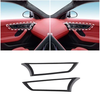 Už 2013-2024 Jaguar F-TYPE ABS matinė juoda automobilių stiliaus automobilio salono rankena rėmo lipdukas automobilio salono apsauga priedai