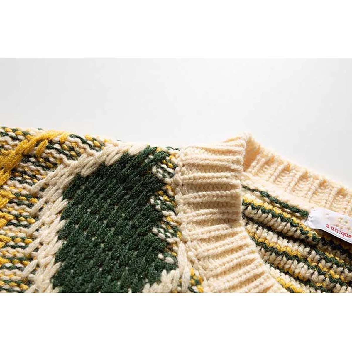 Derliaus Puloveriai Vyrų Megztinis Žiemą Šiltas Megztiniai Striukė Streetwear Retro Japonų Stiliaus Plati Drabužiai